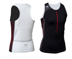 TX2000 WOMENS TRI TANKINI BLK/RED