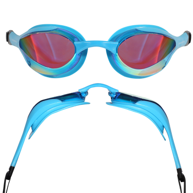 CONTOUR GOGGLE BLUE FRAME RAINBOW MIRROR LENS